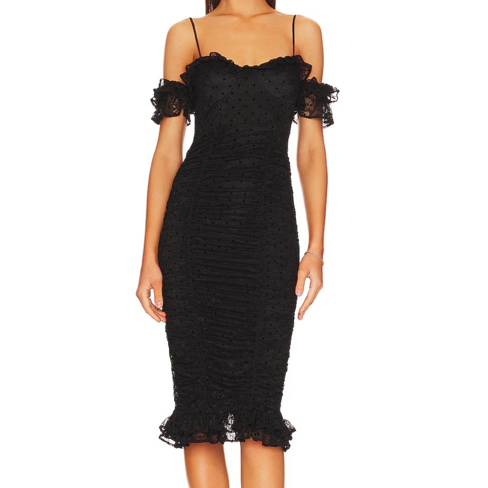 Majorelle Clare Lace Midi Dress